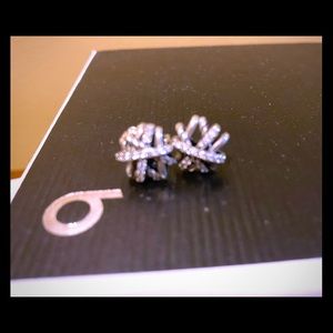 David Yurman Crossover Earrings with Diamonds